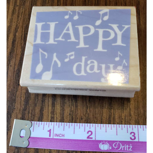 Hero Arts Happy Day Confetti Wood Mounted Rubber Stamp E3733 - Picture 2 of 8